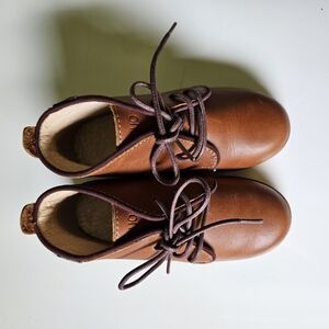 Made in France Brown Leather Unisex Boots NWT